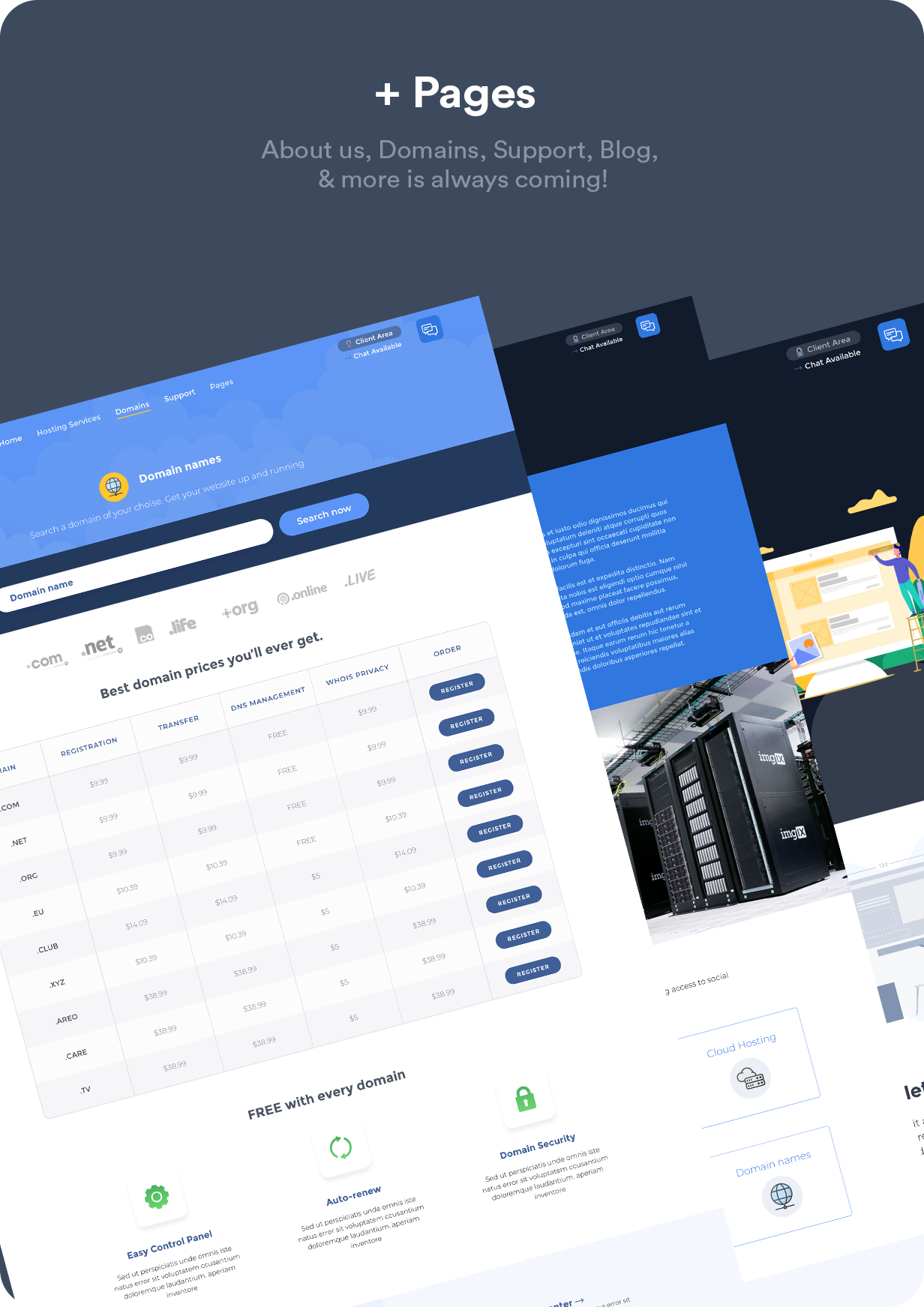 Hustbee - Hosting HTML & WHMCS Template - 6