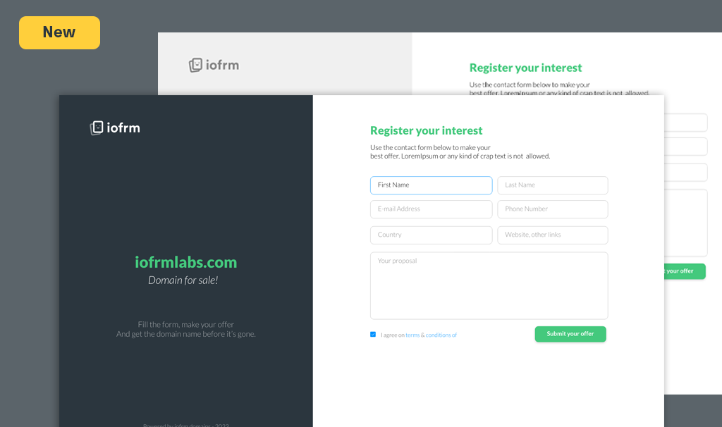 Iofrm - Login and Register Form Templates - 3