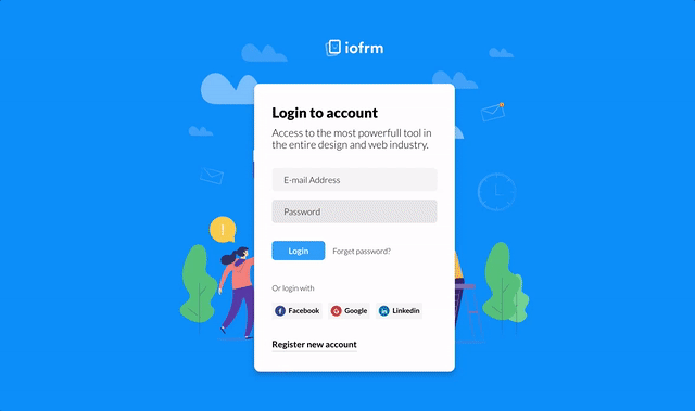 Iofrm - Login and Register Form Templates - 5