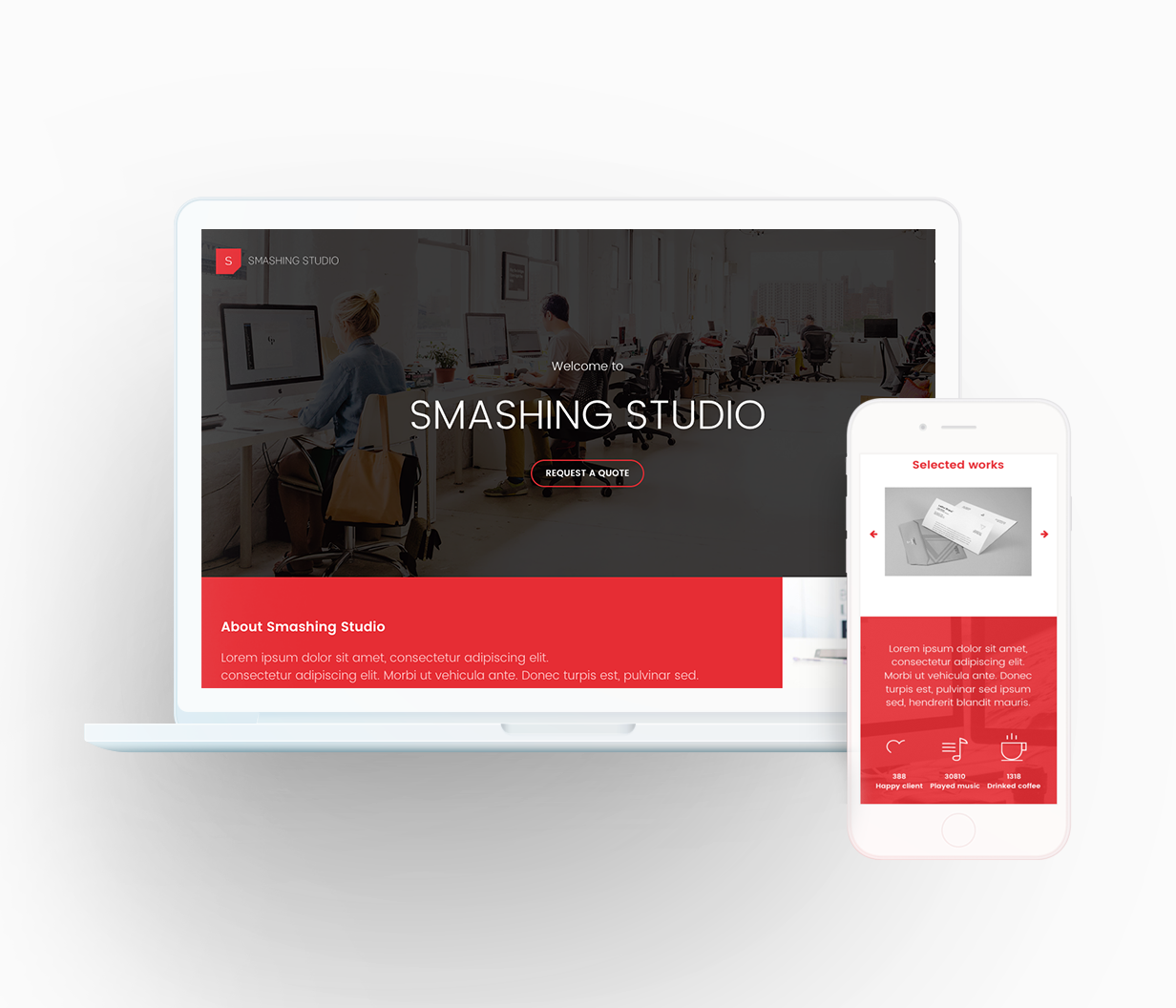 Smashing Studio Landing Page - 1