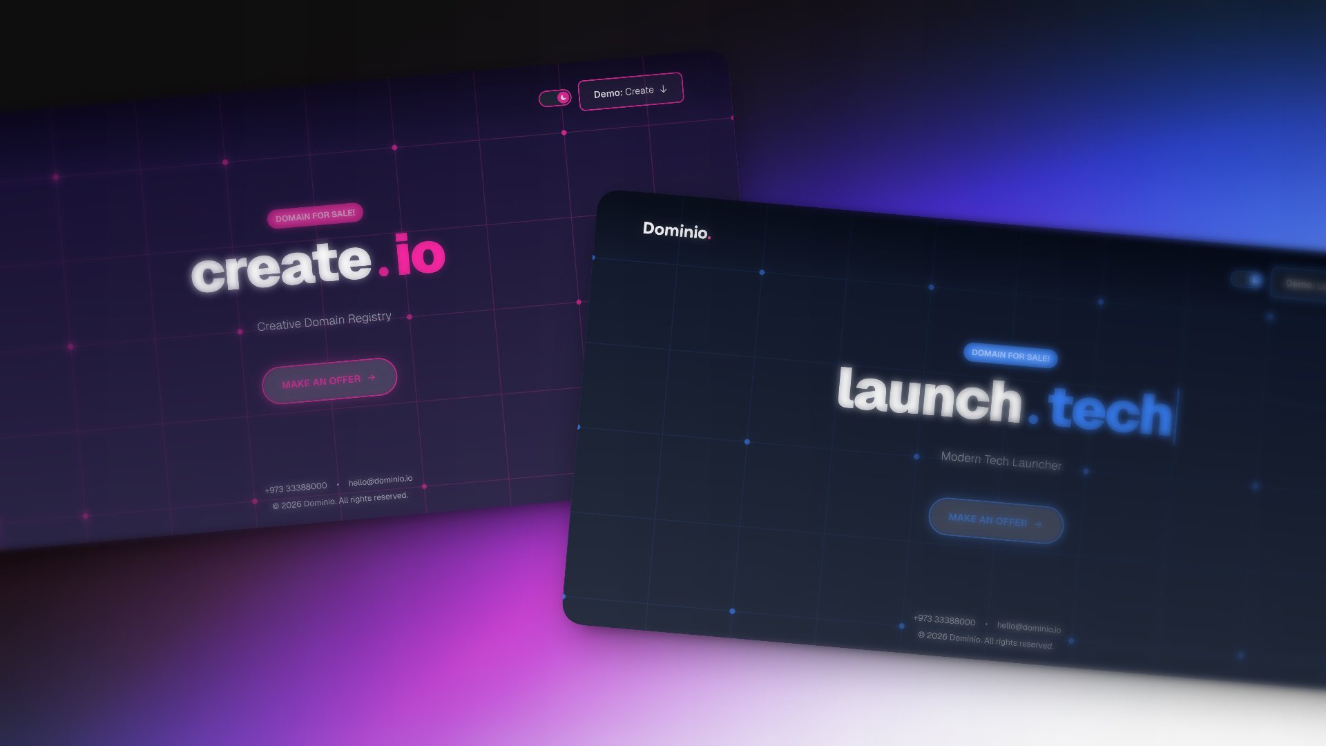 domain sales landing page next js