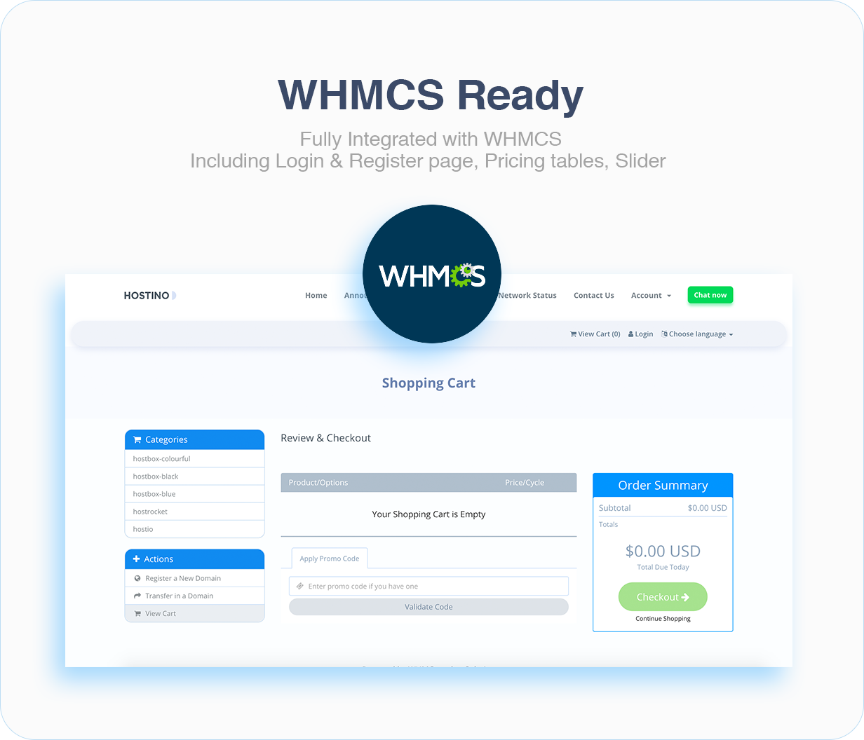 Hostino WHMCS Web Hosting Template - 8
